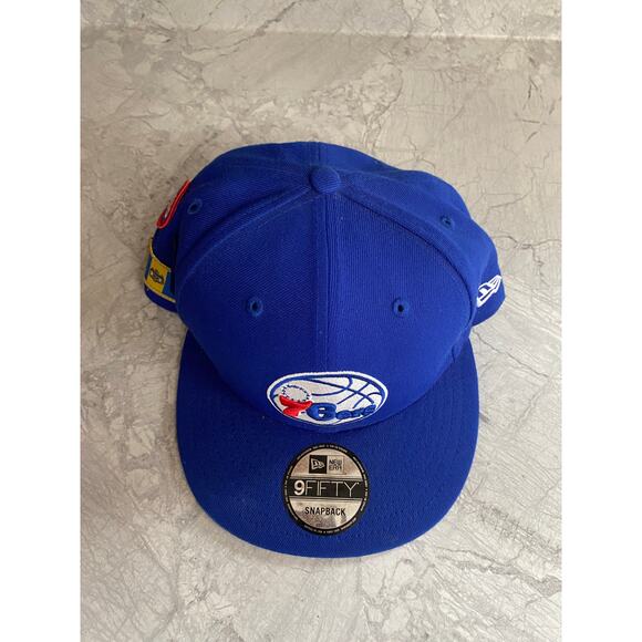 Philadelphia 76ers New Era 9Fifty Snapback Hat w/ Patches - Picture 3 of 9